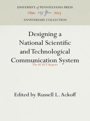 cover image of Designing a National Scientific and Technological Communication System